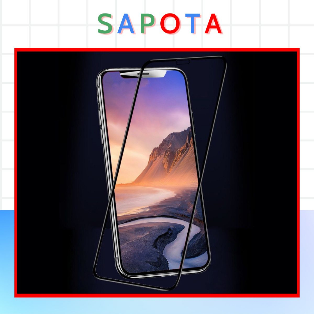 Kính Cường Lực Iphone 21d Full Màn Cho Điện Thoại Ip 6 6s Plus 7 8 Plus X Xr Xs 11 12 13 14 Pro Max Promax SAPOTA