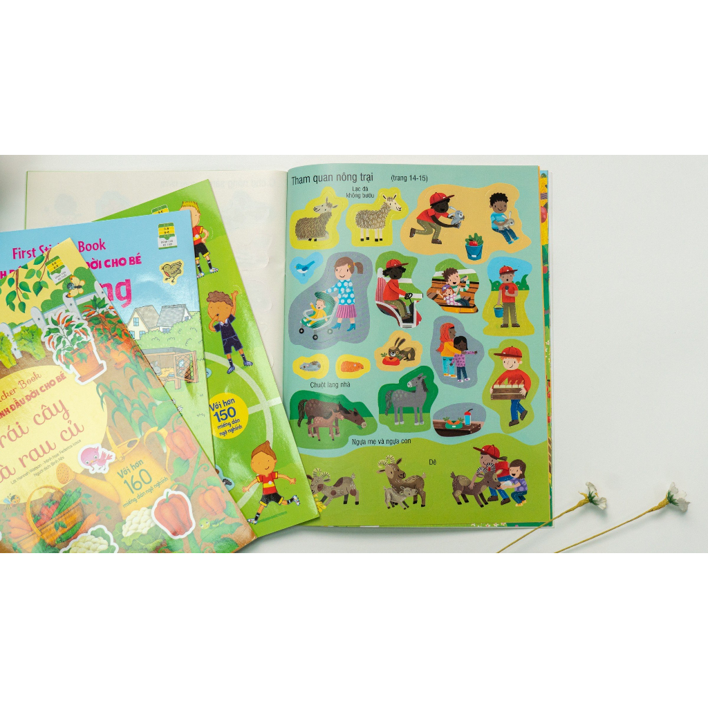 Sách-First sticker book - Dán hình đầu đời cho bé