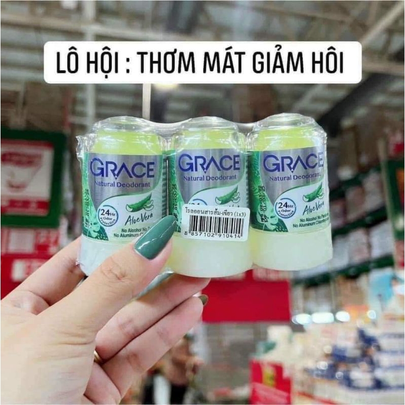 Lăn khử mùi đá khoáng Grace Thái Lan
