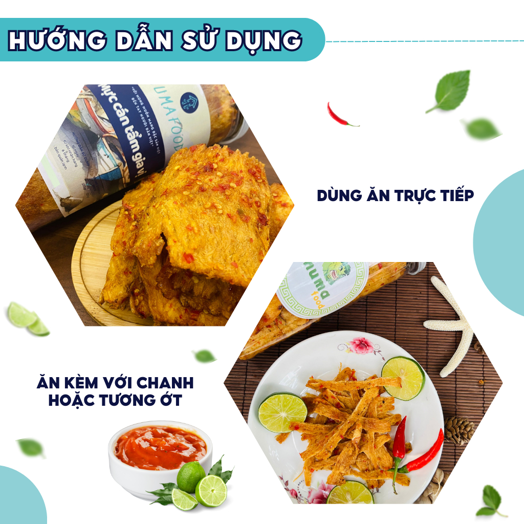 Mực cán tẩm gia vị nha trang SHUMAFOOD dày cơm dai ngon ngọt hậu