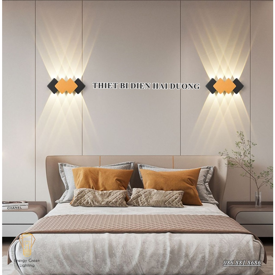 Nhiều Mẫu - Đèn Hắt Tường Chống Nước 2 Đầu Chiếu Sáng DT-02119 - Thân Nhôm - Chip Led Siêu Sáng - Bảo Hành 1 Năm