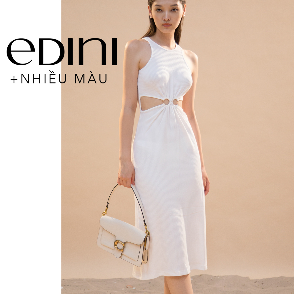 Đầm Thun Gân Ôm Body Cutout Eo Thời Trang - EDINI - D1531