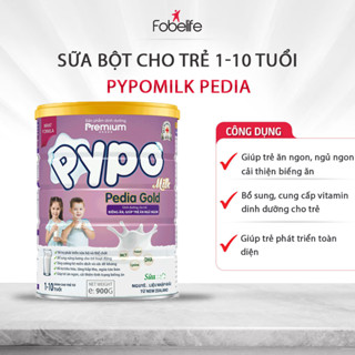 Sữa Bột Pypo Pedia FOBE Cho Trẻ Từ 1-10 Tuổi Cải Thiện Tình Trạng Biếng Ăn Phát Triển Trí Não Và Thể Chất - Hộp 900g