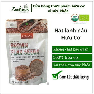 Hạt lanh nâu hữu cơ c'lavie 200g-xanhsam natural organic