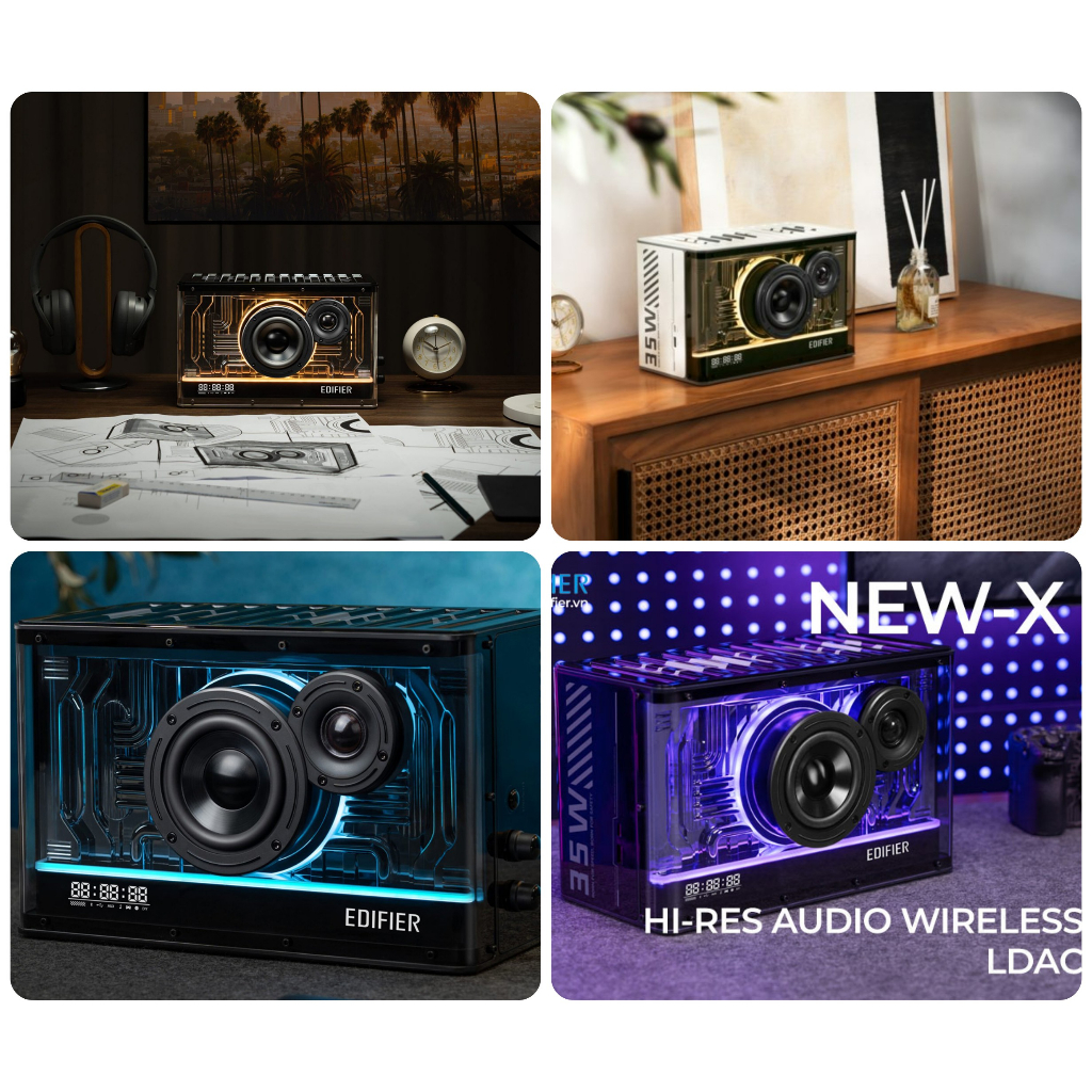 Loa Hi-Fi Bluetooth 5.3 Edifier QD35 series | Chipset DSP | Tabletop Speaker 40W | Bảo Hành 12 Tháng