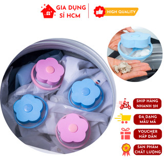 Phao lọc cặn máy giặt hình bông hoa túi lọc gom rác lồng máy giặt cửa đứng tiện dụng gia dụng sỉ