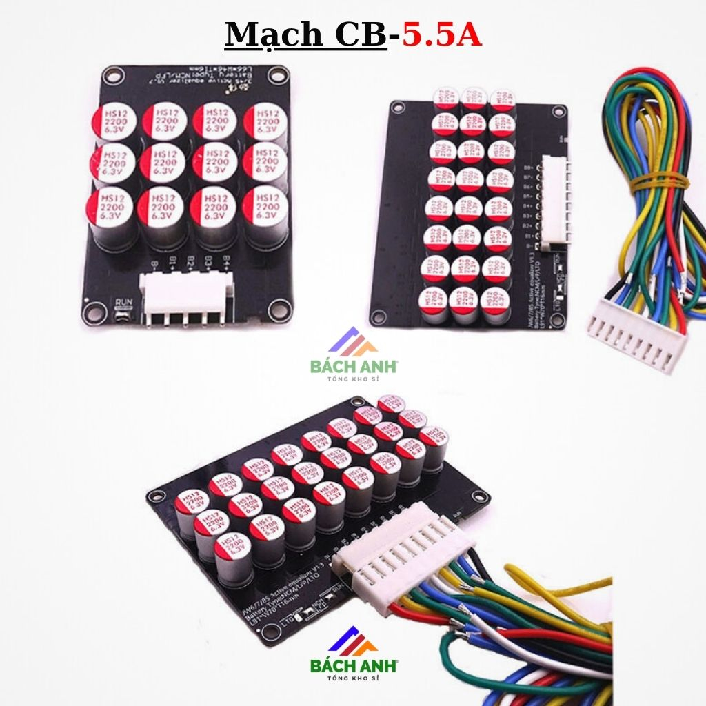 Mạch cân bằng pin Lithium, Lifepo4 5.5A - 4S, 8S, 16S