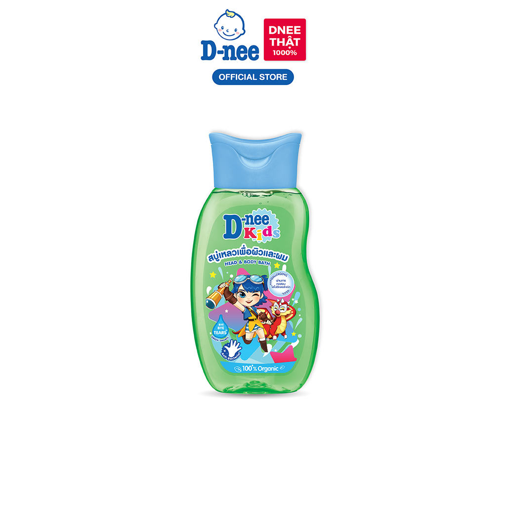 Combo 3 Tắm gội toàn thân trẻ em (>3 tuổi) D-nee 200 ML - Green Smarty