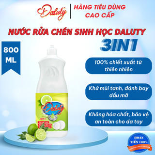 Nước rửa chén bát sinh học DALUTY 800ml siêu sạch an toàn cho da tay