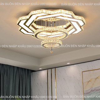 Đèn mâm pha lê 80cm trang trí nôik thâtd có bảo hành