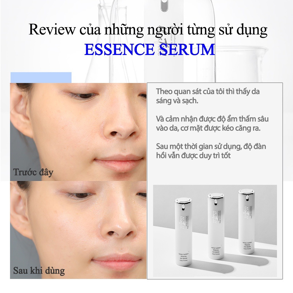 Tinh chất & Kem dưỡng trắng da, căng bóng, chống lão hoá chứa Niacinamide, Vànq 24k & B5 LLEAFILL