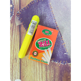 Phấn không bụi MIC trắng, màu (10 viên/hộp)