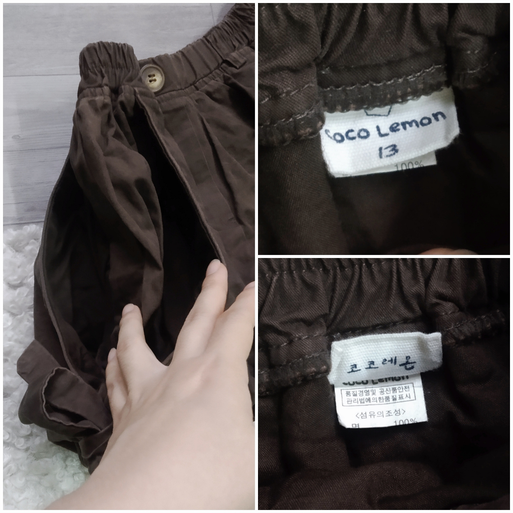 |2hand| Áo váy tay bồng - quần váy korea phối nơ bé gái