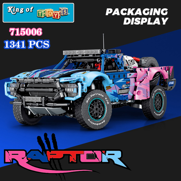 Đồ Chơi Lắp Ráp Xếp Hình Mô Hình Siêu Xe FORD RAPTOR F150 Điều Khiển Từ Xa RC S715006 Với 1341 Mảnh Ghép Tỉ Lê 1:14