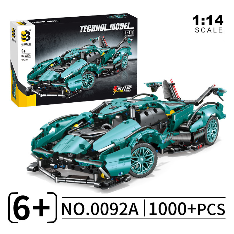 Đồ Chơi Lắp Ráp Xếp Hình Siêu Xe Lamborghini V12 VisionGT,Ferrari,Bugatti Điều Khiển Từ Xa RC Technic Với 1200+ PCS