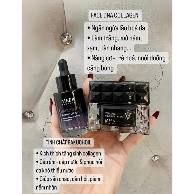 COMBO VER2 FACE DNA COLLAGEN MEEA Hủ 30gram