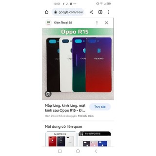 nắp lưng oppo r15 đỏ