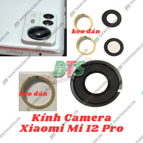Mặt kính camera Xiaomi Mi 12 Pro sẵn keo dán