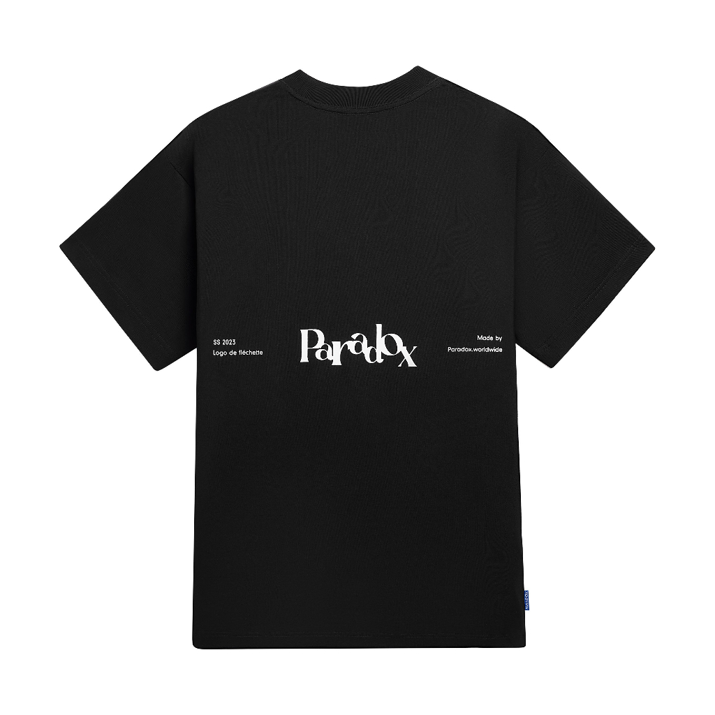 Áo thun form rộng Paradox tay lỡ - Unisex - In hình - THE PLAYFUL LOGO TEE - Đen, Trắng