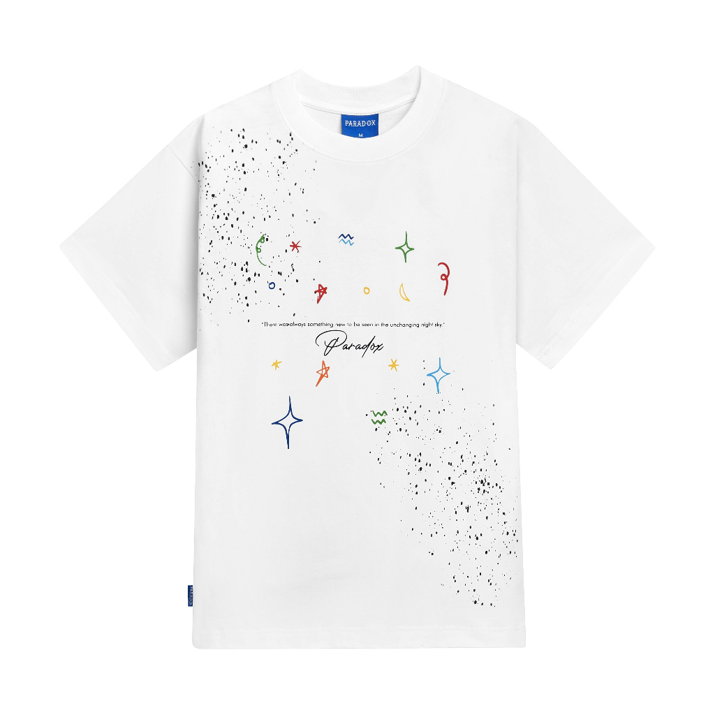 Áo thun form rộng Paradox tay lỡ - Unisex - In hình - DREAM WITH STARS TEE - Nhiều màu