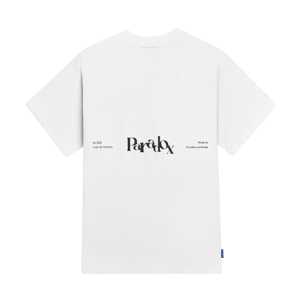 Áo thun form rộng Paradox tay lỡ - Unisex - In hình - THE PLAYFUL LOGO TEE - Đen, Trắng