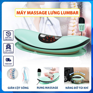 Máy massage lưng thông minh Lumbar Massager - Máy massage cột sống thắt lưng sạc pin chườm nóng, giảm đau lưng