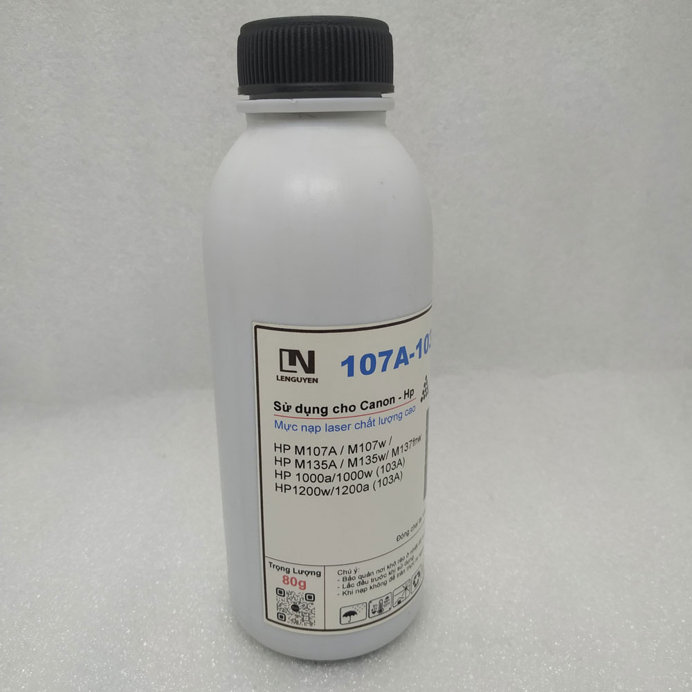Mực nạp HP 107A 103A nạp cho Hộp mực máy in HP 107a/ 107w/ 135a/ 135w/ 1000W/ 1200W 80g