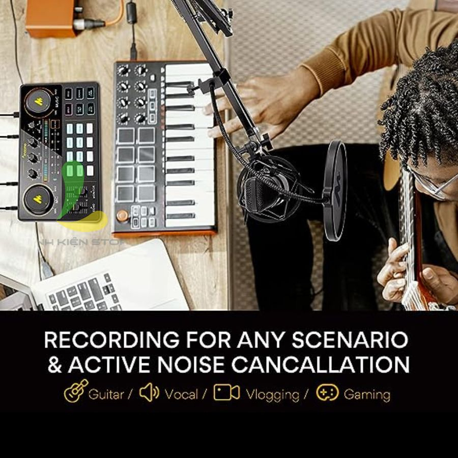 Maono AM200 Sound Card - Bàn Trộn Âm Thanh Cho Thu Âm, Livestreams, Podcast