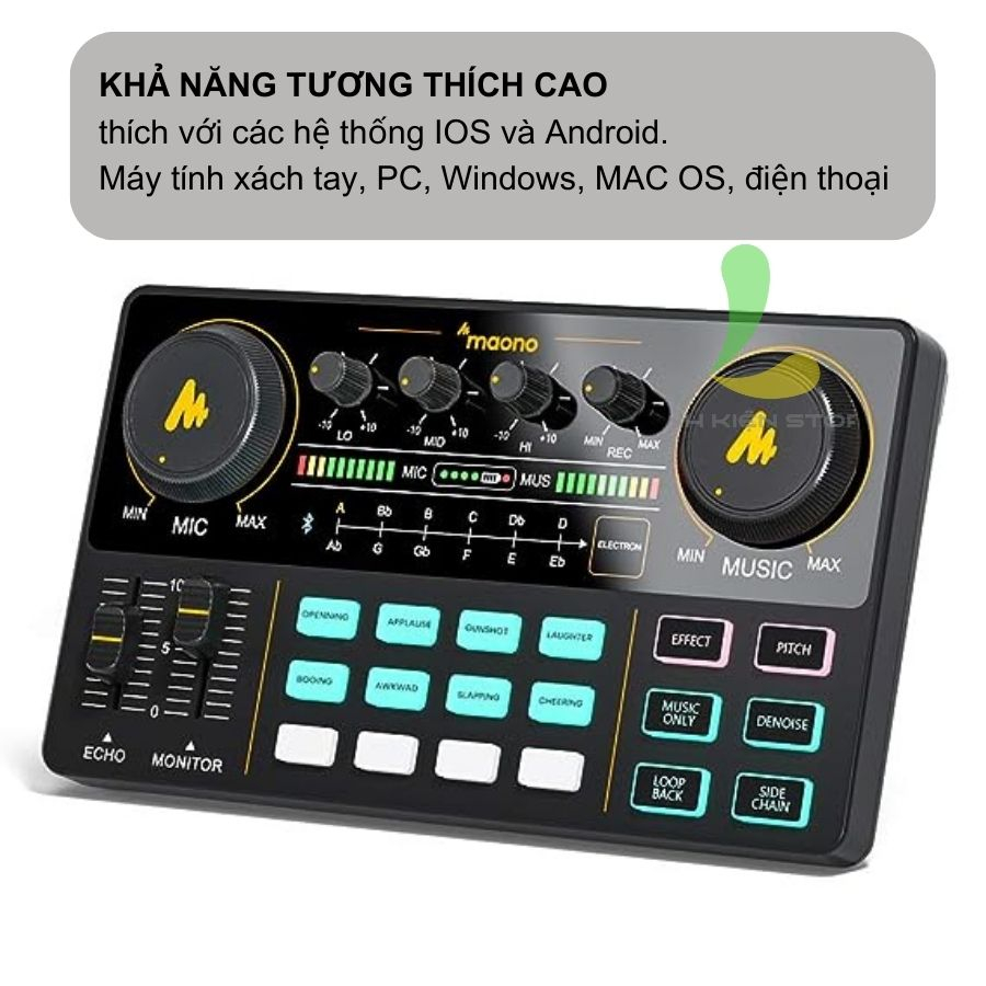 Maono AM200 Sound Card - Bàn Trộn Âm Thanh Cho Thu Âm, Livestreams, Podcast