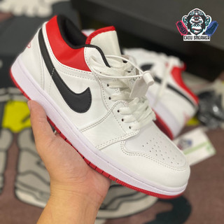 Giày thể thao nam nữ jordan 1 low đỏ trắng giày sneaker Jordan cổ thấp trắng đỏ cao cấp