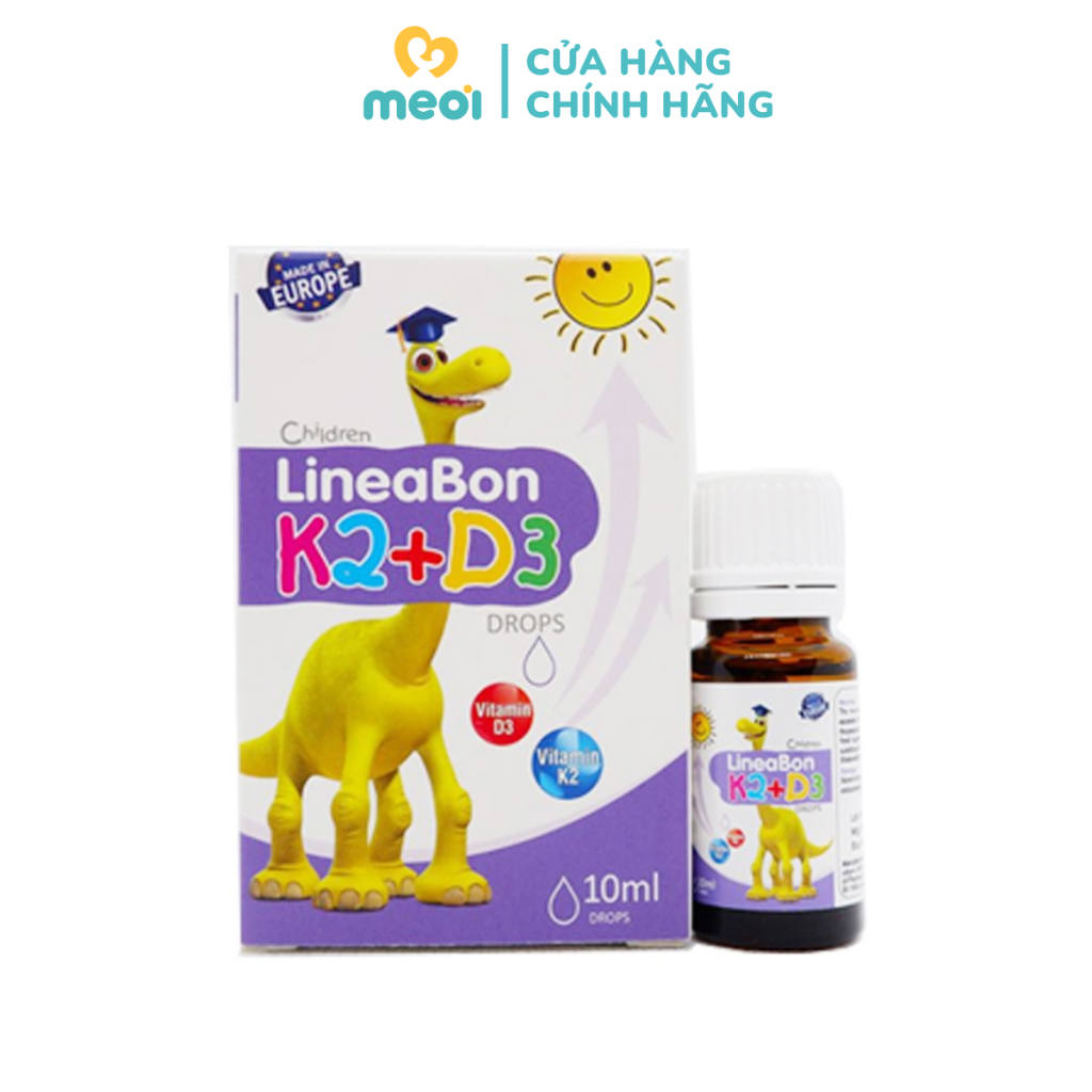 Vitamin D3 K2 LineaBon 10ml bổ sung Vitamin D3 và Vitamin K2