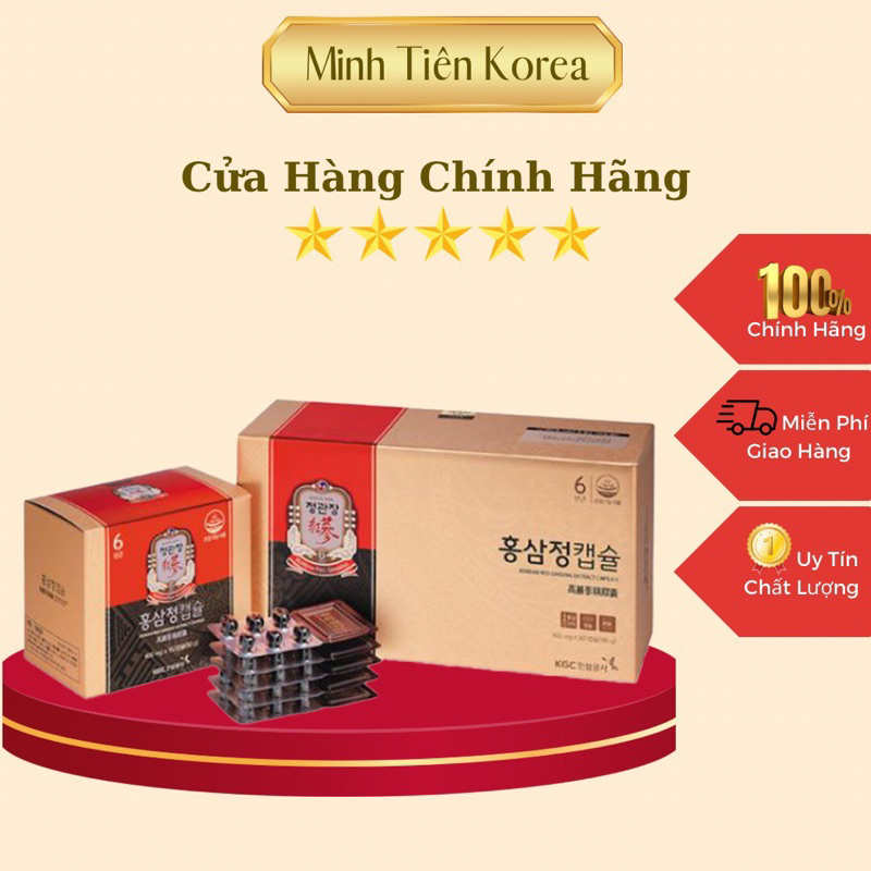 Viên Nhộng Hồng Sâm KGC Cheong Kwan Jang Extract Capsule (Hộp 300 viên x 600mg)