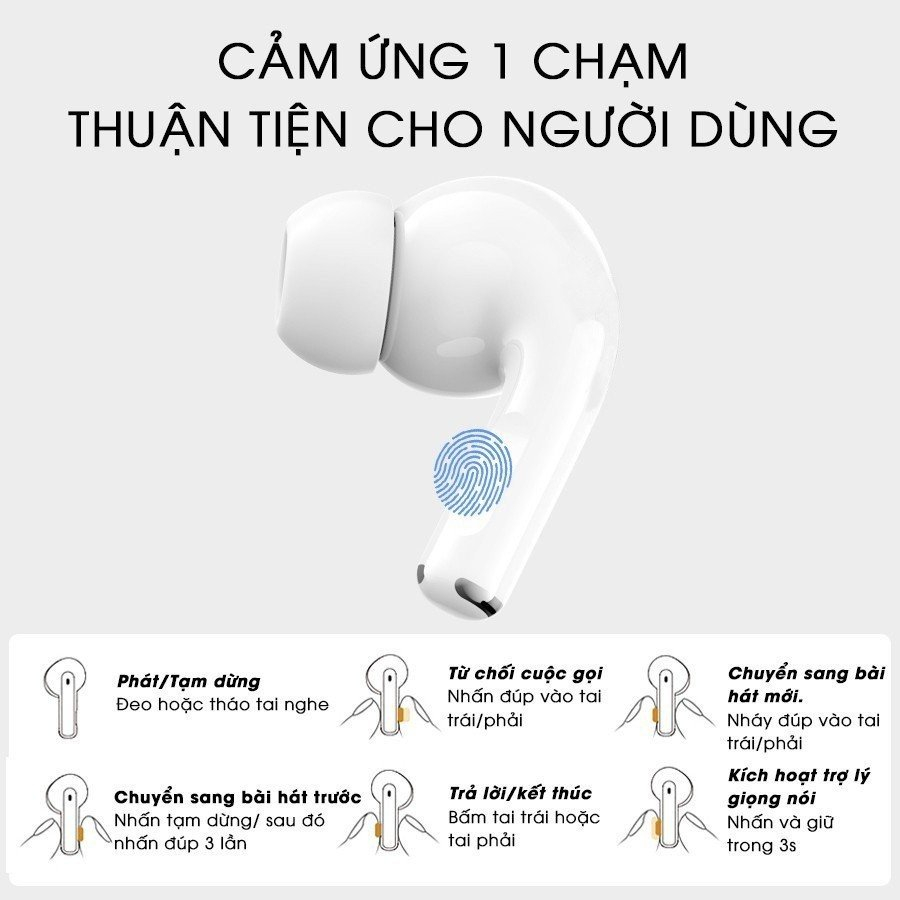 Tai nghe bluetooth không dây nhét tai chống ồn chính hãng ZUZG V2