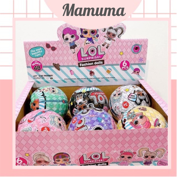 Trứng búp bê LOL Surprise, đồ chơi cho bé gái công chúa LOL kèm phụ kiện quần áo giày dép và sticker, quà tặng sinh nhật