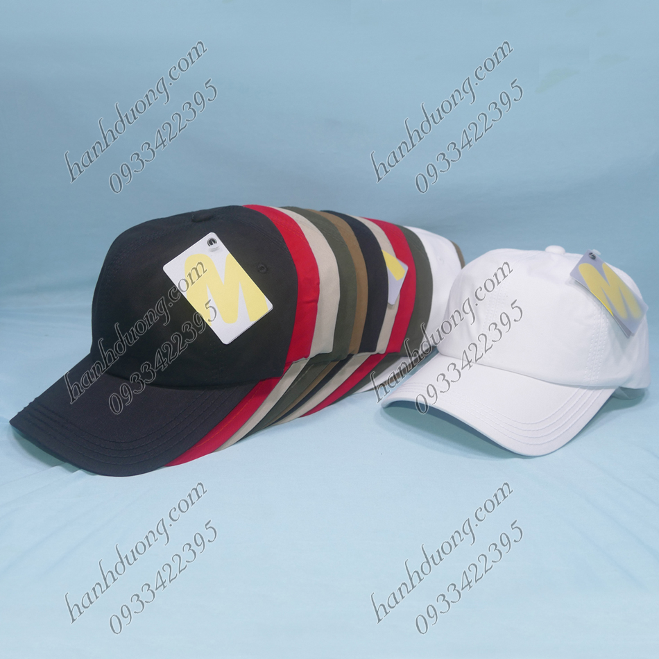 Nón kết nam nữ cao cấp, mũ lưỡi trai đẹp trơn không thêu có khóa tăng giảm size phía sau, chất liệu vải cotton xịn