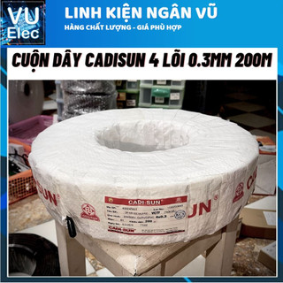 Cuộn dây 4 lõi 0.3MM dành tín hiệu - tải đèn ngoài trời