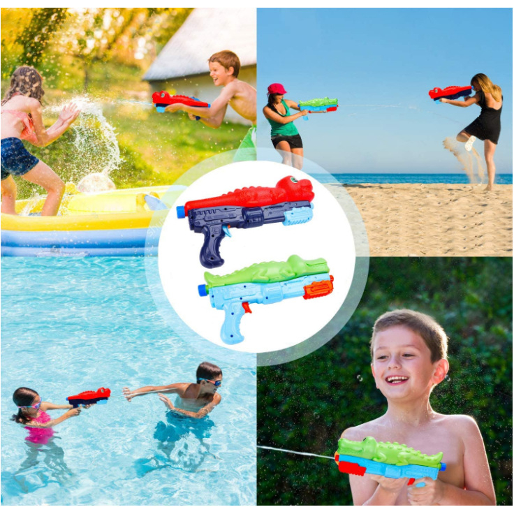 Đồ Chơi Súng Nước Cho Trẻ Em- Đồ Chơi Súng Nước Cá Mập,Cá Sấu,Khủng Long Loại  Lớn