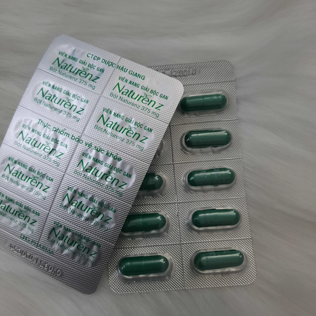 Naturenz, viên uống giải độc gan, tăng cường chức năng gan, hạ men gan, hết dị ứng mề đay, hộp 100 viên