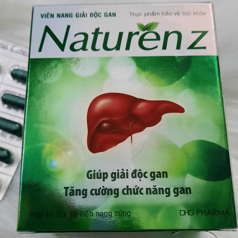 Naturenz, viên uống giải độc gan, tăng cường chức năng gan, hạ men gan, hết dị ứng mề đay, hộp 100 viên