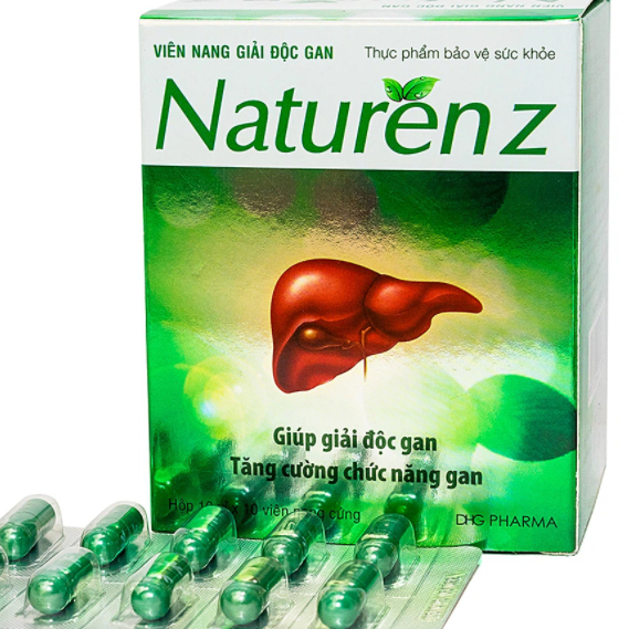 Naturenz, viên uống giải độc gan, tăng cường chức năng gan, hạ men gan, hết dị ứng mề đay, hộp 100 viên
