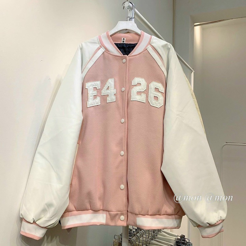 Áo khoác bomber Unisex chống nắng chất da, form rộng 2 lớp thêu đẹp cho nữ và nam, F426 - AN STORE