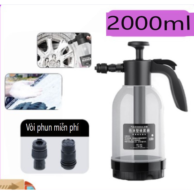 Bình Xịt Bọt Tuyết Rửa Xe Hơi Cầm Tay 2l Yb