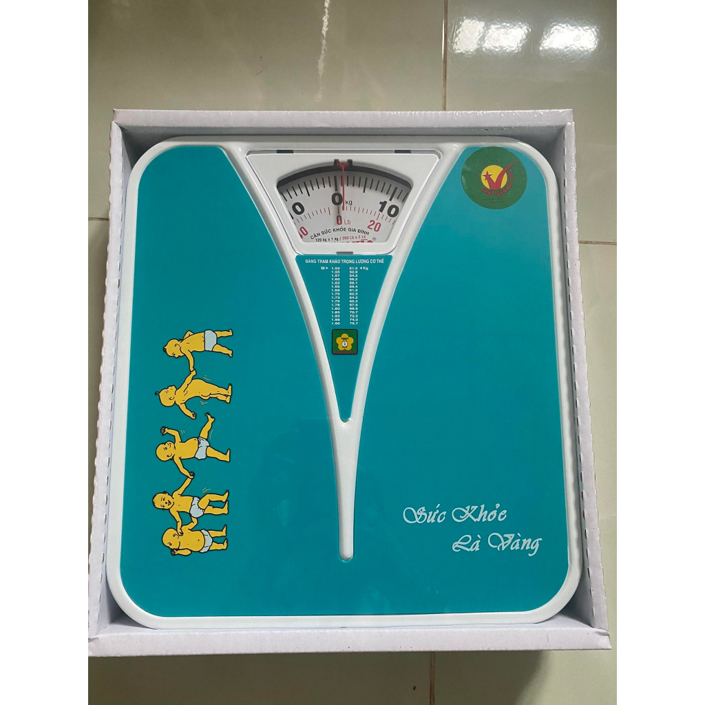 Cân Sức Khỏe Nhơn Hoà Chính Hãng 120Kg - Cân Nhơn Hòa Sức Khỏe Cơ Học CAO CẤP