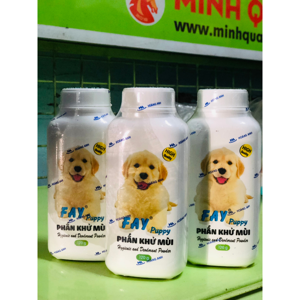 Phấn Tắm Khô FAY Puppy Dành Cho Chó Con Khử Mùi 120g