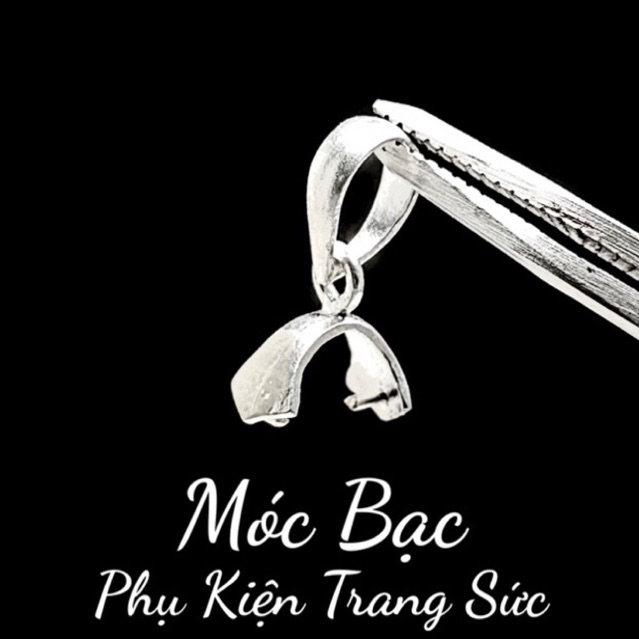 Phụ kiện trang sức Móc Bạc mặt đá