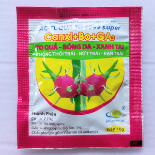 CANXI-BO Chống Nứt Trái, Đậu Trái Tối Đa, Phân Bón Siêu Canxi Bo kết hợp Ga3