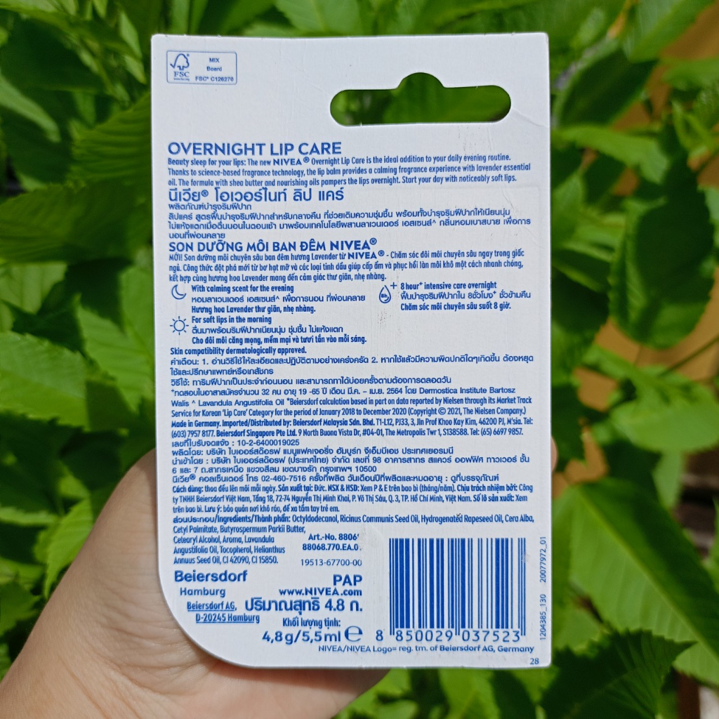 Son dưỡng ẩm và trang điểm môi NIVEA 4.8g