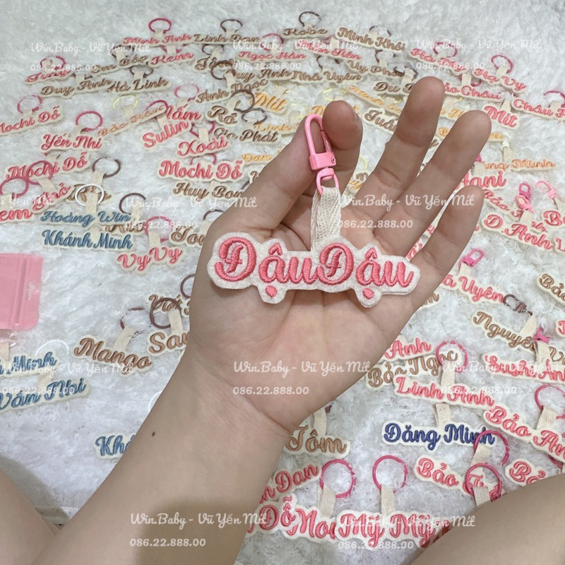 Nametag/ thẻ tên cho bé treo balo, túi xách đồ dùng…..