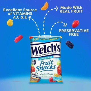 Kẹo dẻo trái cây welch's mỹ 22.7g