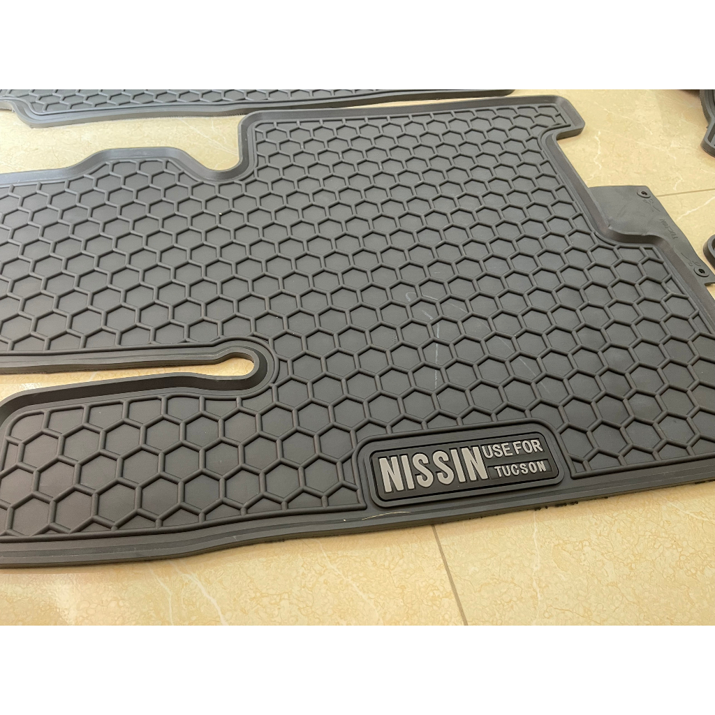 Thảm Lót Sàn Hyundai Tucson 2016 đến 2023 bộ thảm cao su đúc nguyên khối thương hiệu Nissin